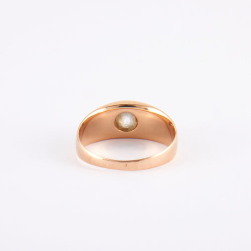 Bague 60 Bague jonc or jaune, diamant 58 Facettes