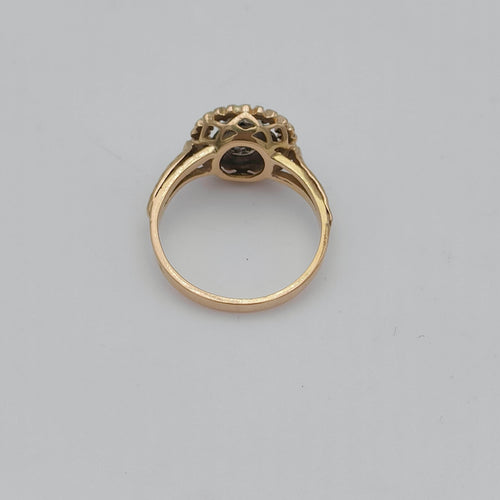 Bague 52 Bague vintage or 2 tons Diamant 58 Facettes