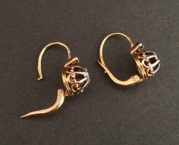 Boucles d'oreilles Dormeuses diamants 58 Facettes
