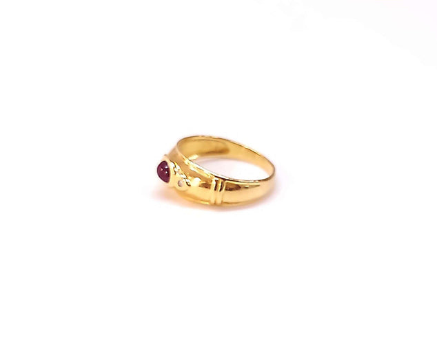 Bague 54 Bague jonc rubis et diamants 58 Facettes RA/599.3