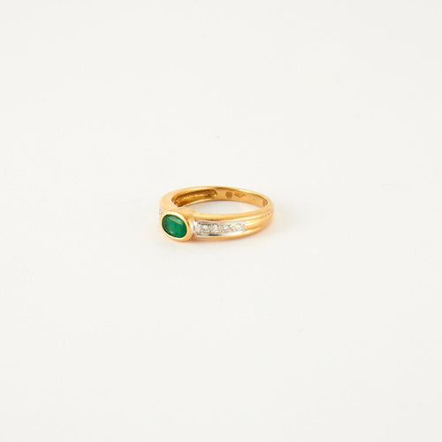 Bague 53 Bague 2 ors Emeraude Diamants 58 Facettes EL2-79