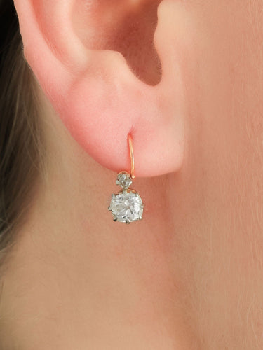 Boucles d'oreilles BOUCLES D'OREILLES "DORMEUSES" OR & DIAMANTS 58 Facettes BO/220006
