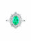 Bague Bague Marguerite Emeraude et diamants 58 Facettes
