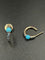 Boucles d'oreilles POMELLATO - Créoles Or Turquoises Zircons 58 Facettes