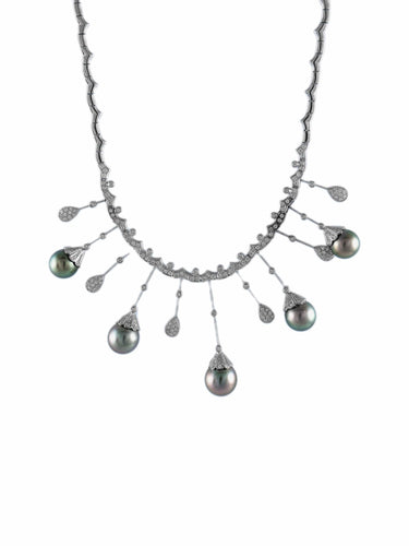 Collier Collier Perles de Tahiti Diamants 58 Facettes