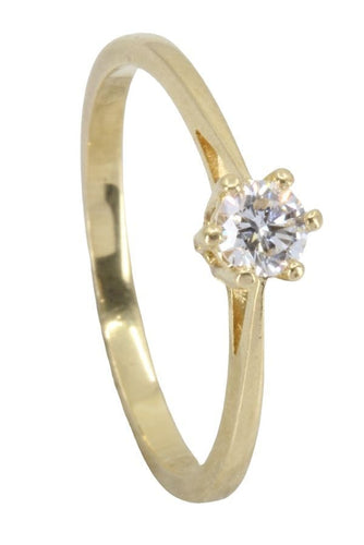 Bague SOLITAIRE DIAMANT 0.20 CARAT 58 Facettes 057491
