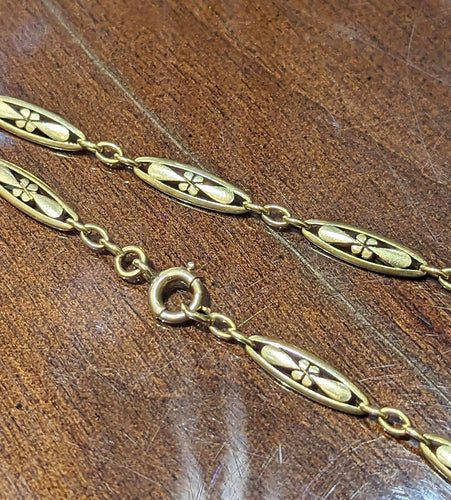 Collier Collier XIXe époque victorienne en or 18k 58 Facettes