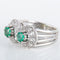 Bague 53 Bague forme 8 Emeraudes Diamants 58 Facettes 8397