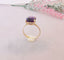 Bague Bague Spinelle mauve en Solitaire Or Jaune 58 Facettes AA 1497