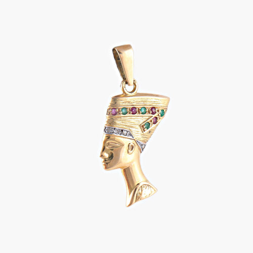 Pendentif Pendentif Tête égyptienne 58 Facettes