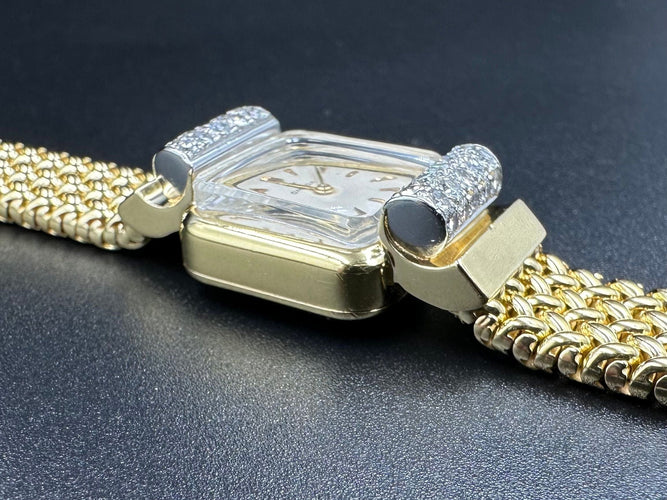 Montre OMEGA - Montre vintage 1950, or et diamants 58 Facettes