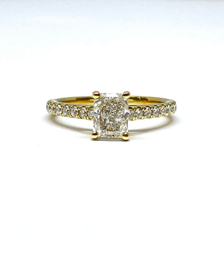 Bague Bague Solitaire or jaune diamant 0,70 ct 58 Facettes