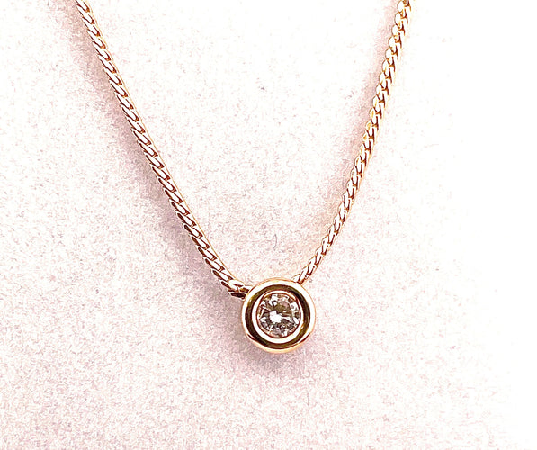 Collier Collier solitaire Or Diamant 58 Facettes