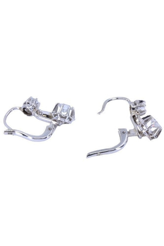 Boucles d'oreilles DORMEUSES ANCIENNES DIAMANTS 58 Facettes 066201