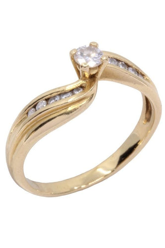 Bague 53 BAGUE MODERNE DIAMANTS 58 Facettes 071671