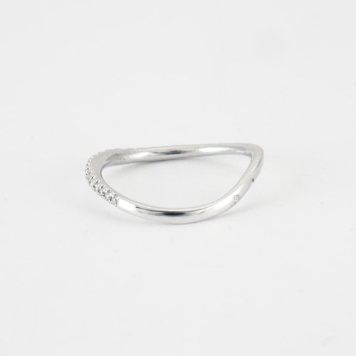 Bague 52 Bague Or blanc Diamants 58 Facettes