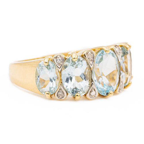 Bague 53 Bague Bandeau Or jaune Topaze 58 Facettes 2112644CN