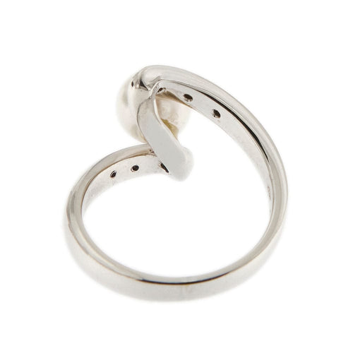 Bague 55 Bague perle diamants 58 Facettes 27203