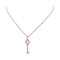 Collier Collier Tiffany & Co. "Clef" or rose, diamants. 58 Facettes 33512