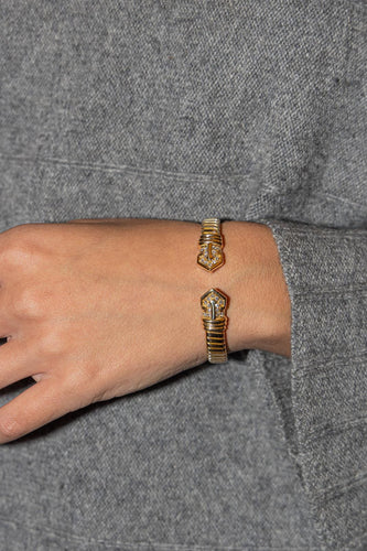 Bracelet Bulgari Bracelet Maille tubogas Or jaune Diamant 58 Facettes 2673927CN