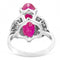 Bague 49.5 Bague or gris rubis diamants 58 Facettes 61200063