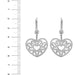 Boucles d'oreilles Boucles d'oreilles pendantes Coeur diamants 58 Facettes 28314
