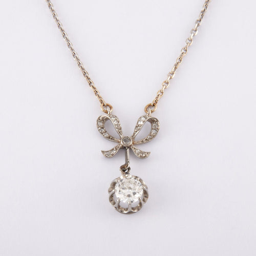 Collier Collier Noeud Diamants 58 Facettes JE519