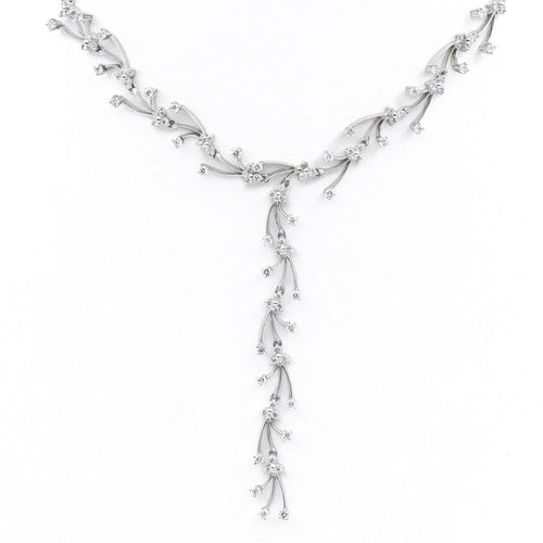 Collier Collier Or blanc Diamant 58 Facettes 578629CD