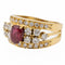 Bague 51 Bague Bandeau Or jaune Rubis 58 Facettes 2406400CN