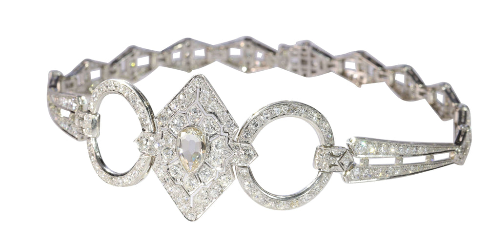 Collier Collier de chien diamants Art Déco 58 Facettes 23023-0064