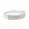 Bague 55 Bague Demi alliance Or blanc Diamant 58 Facettes 2092894CN