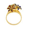 Bague 49 Bague fleurs émaillées 58 Facettes 32423
