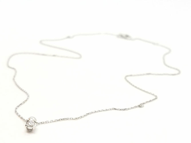 Collier Collier Chaîne + pendentif Or blanc Diamant 58 Facettes 579135RV
