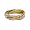 Bague 49 Bague Cartier, Semainier, trois ors. 58 Facettes 32523