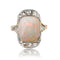 Bague 50 Bague ancienne opale blanche et diamants 58 Facettes 23-290