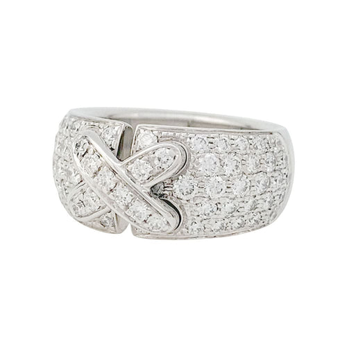Bague 51 Bague Chaumet en or blanc modèle "Liens", diamants. 58 Facettes 31145