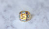 Bague Bague boule or citrine topaze bleue améthyste 58 Facettes
