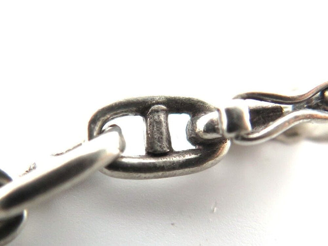 Bracelet vintage bracelet HERMES chaine d'ancre mini de percin en argent 925 58 Facettes 256618