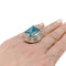 Bague 52 Bague cocktail aigue-marine et diamants. 58 Facettes 31425