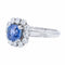 Bague 56 Bague Marguerite Or blanc Saphir 58 Facettes 2302179CN