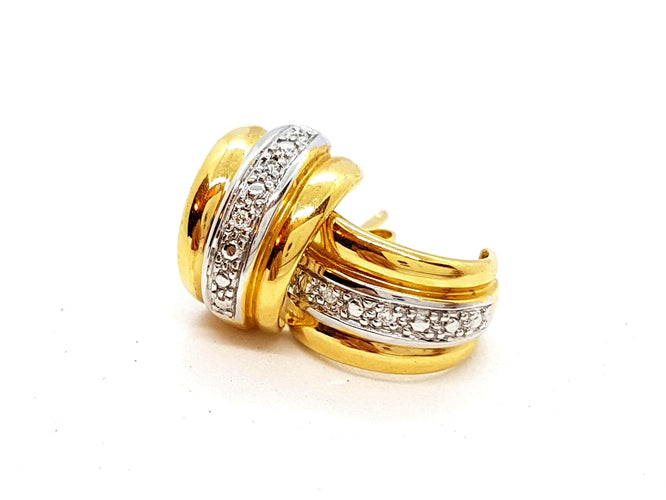 Boucles d'oreilles Boucles d'oreilles Or jaune Diamant 58 Facettes 06364CD