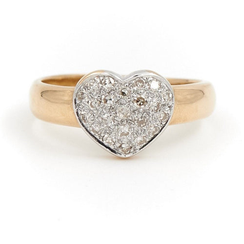 Bague 47 Bague Coeur Or jaune Diamant 58 Facettes 1984322CN