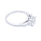 Bague 53 Bague solitaire encadré de diamants baguette. 58 Facettes 32529