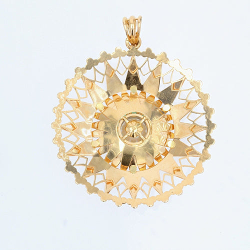 Pendentif Pendentif vintage or jaune perle de culture 58 Facettes 19-201