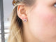 Boucles d'oreilles POIRAY - Puces d'oreilles tresse Or Diamants 58 Facettes 255372