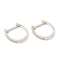 Boucles d'oreilles Créoles en Or blanc & Diamants 58 Facettes