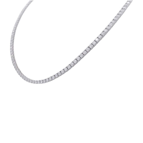 Collier Collier rivière or blanc, diamants. 58 Facettes 32712