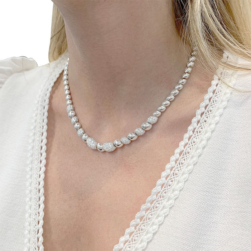 Collier Collier or blanc, diamants. 58 Facettes 32901