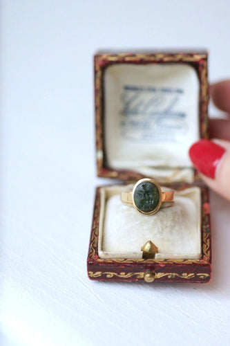 Bague Bague intaille jaspe sanguin sur or 58 Facettes