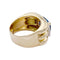 Bague 50 Bague, "Tank", or jaune, saphir, diamants. 58 Facettes 32294